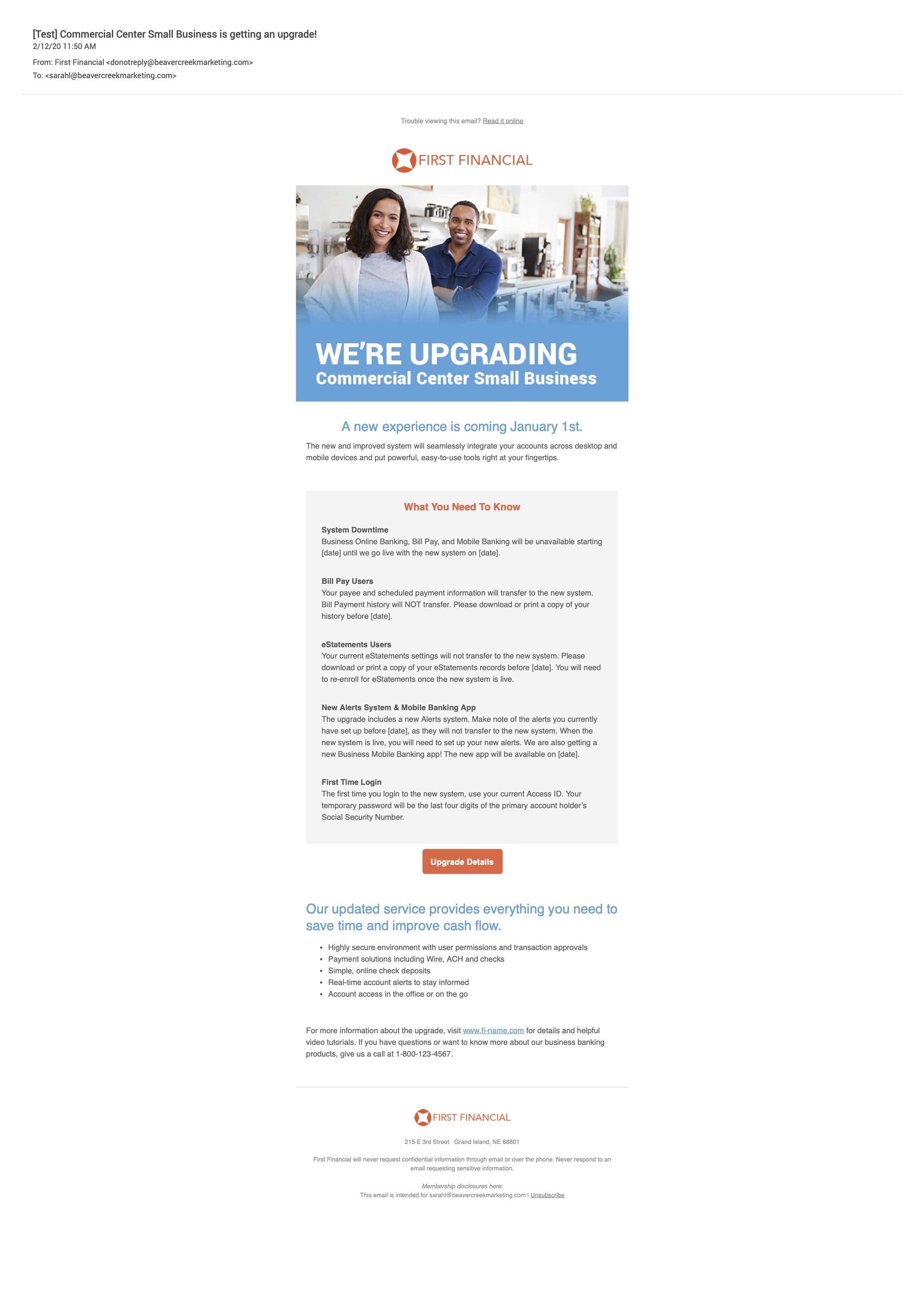 Commercial Center Corporate Email 1