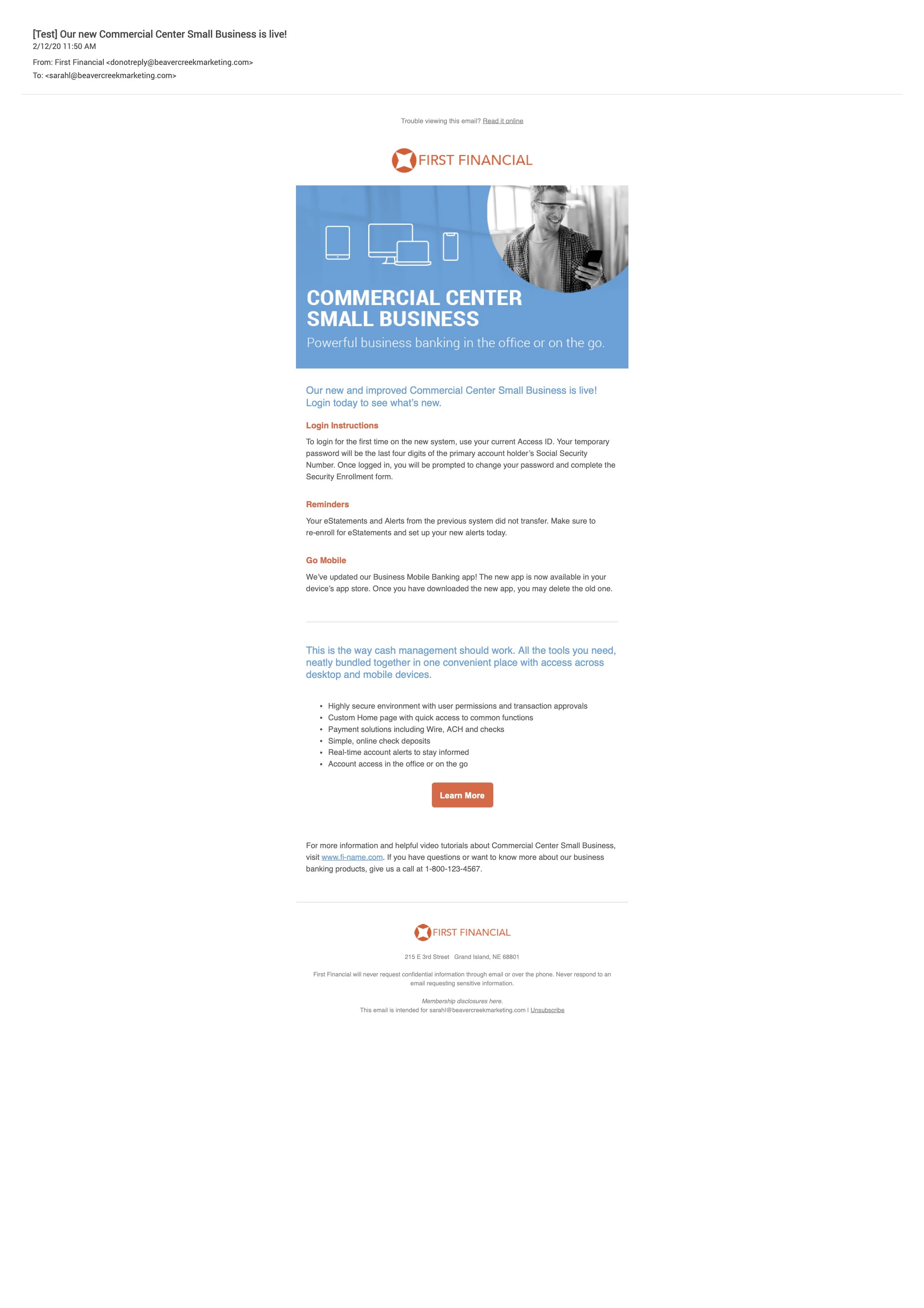 Commercial Center Corporate Email 3